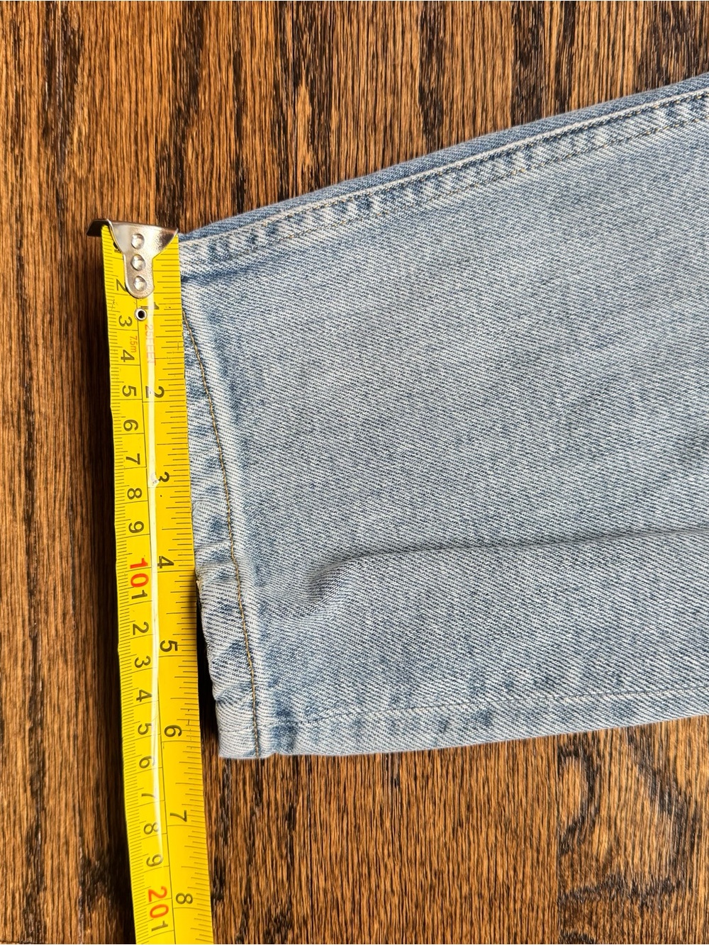 Everlane The Way High Slim Womens Crop Denim Jeans Light Blue Size 28 - Picture 8 of 11